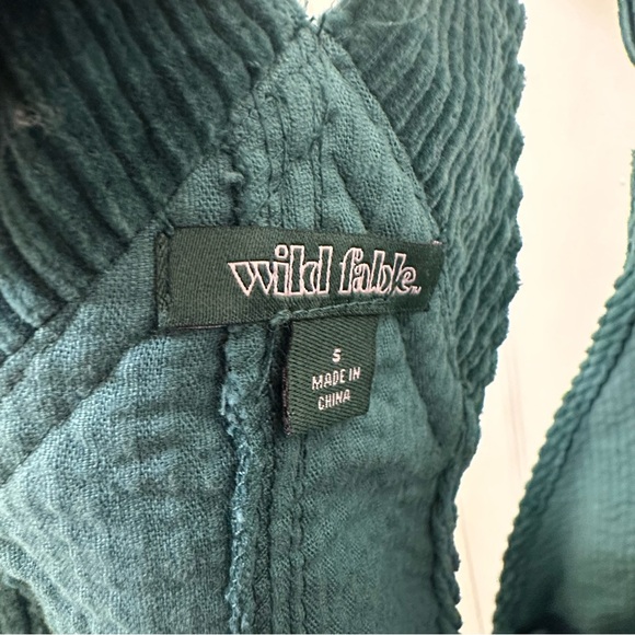 wild fable Teal Corduroy Pinafore Dress - Picture 6 of 7
